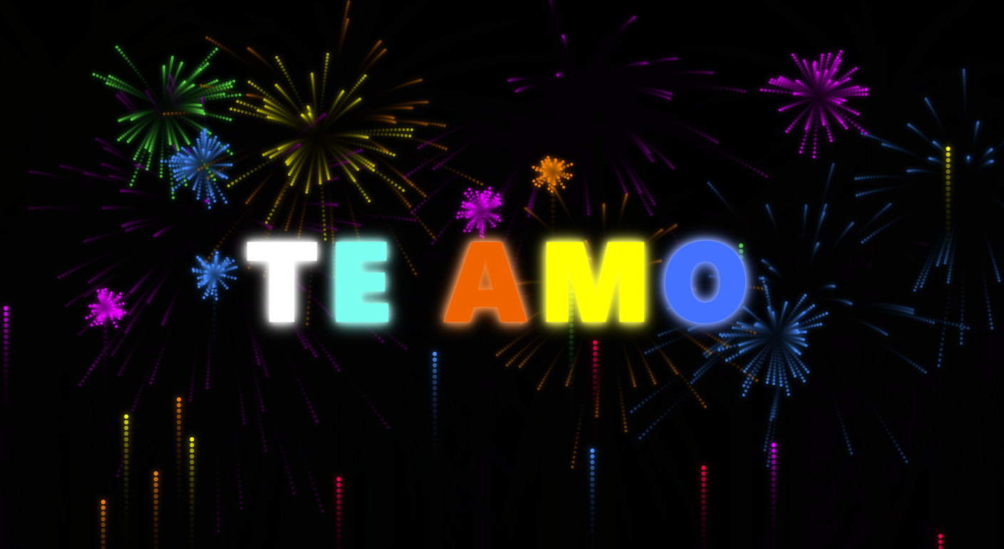 Te Amo fuegos Artificiales