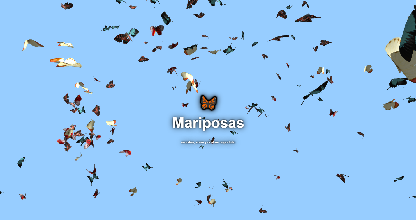 Captura del proyecto Mariposas 3D